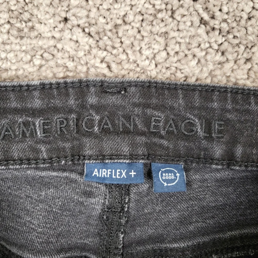 American Eagle Jeans Mens 26x30 Black Good Airflex+ Athletic Fit 0530-6530